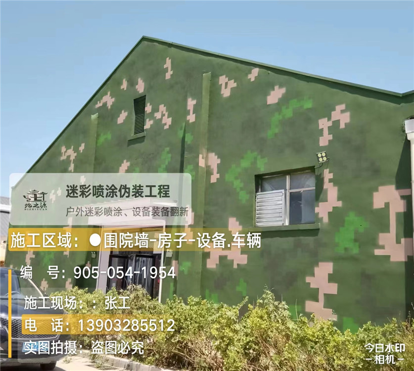 西安外墙数码迷彩漆施工报价清单（100㎡标准墙面测算）
